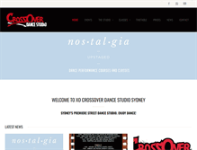 Tablet Screenshot of crossoverdance.com